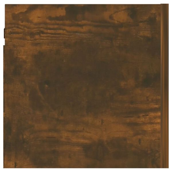 vidaXL Wall-mounted TV Cabinet Set of 8 Smoked Oak Engineered Wood