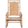 vidaXL Rocking Chair with Cushion Bamboo