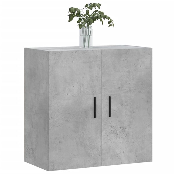 vidaXL Wall Cabinet Concrete grey Engineered wood Standard Wall Cabinet