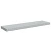 vidaXL Wall Shelf Gray Honeycomb MDF, metal 35.4 in long Wall Shelf