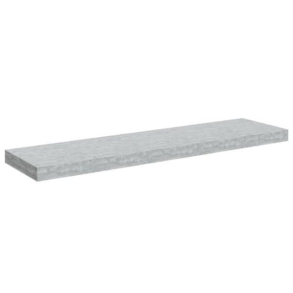 vidaXL Wall Shelf Gray Honeycomb MDF, metal 35.4 in long Wall Shelf