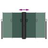 vidaXL Retractable Side Awning Dark green