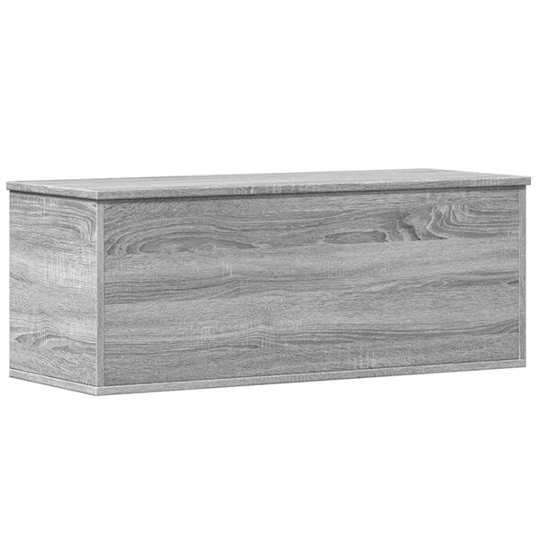 vidaXL Storage Box Grey Sonoma Engineered wood 35.4x13.8x13.8 in