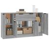 vidaXL Sideboards 3 pcs Gray Sonoma Engineered Wood