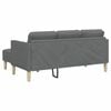 vidaXL Sofa Set Dark Grey 68.11 x 51.57 x 26.38 in Polyester