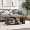 vidaXL Coffee Table Brown Oak Engineered Wood 39.4 in x 19.7 in x 14.2 in