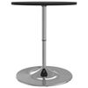 vidaXL Bar Table Black Engineered wood, Chromed steel Standard Bar Table