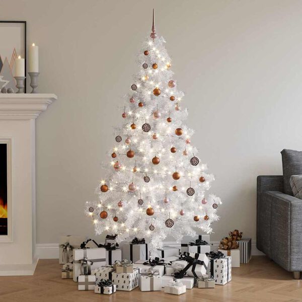 vidaXL Artificial Pre-lit Christmas Tree with Ball Set 70.9" 620 Branches