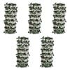 vidaXL Willow Trellis Fence 5 pcs with Artificial Leaves 70.8"x35.4"