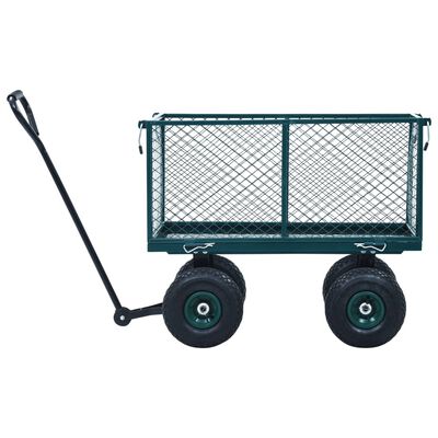 vidaXL Garden Hand Trolley Green 771.6 lb