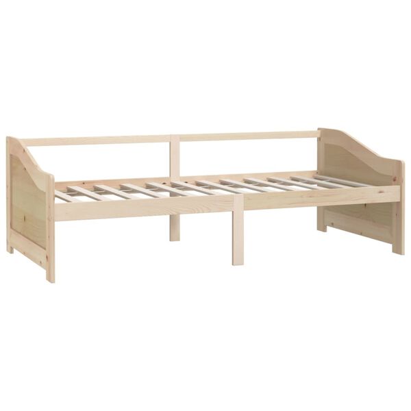 vidaXL Day Bed Natural Pine Solid pine wood 35.4x78.7 in