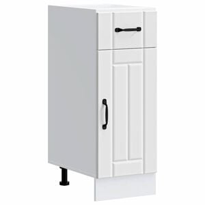 vidaXL Kitchen Base Cabinet White Engineered wood Adjustable Feet
