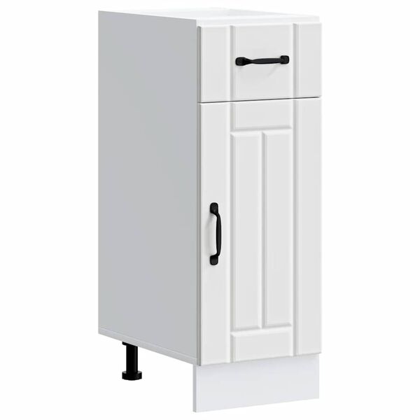 vidaXL Kitchen Base Cabinet White Engineered wood Adjustable Feet
