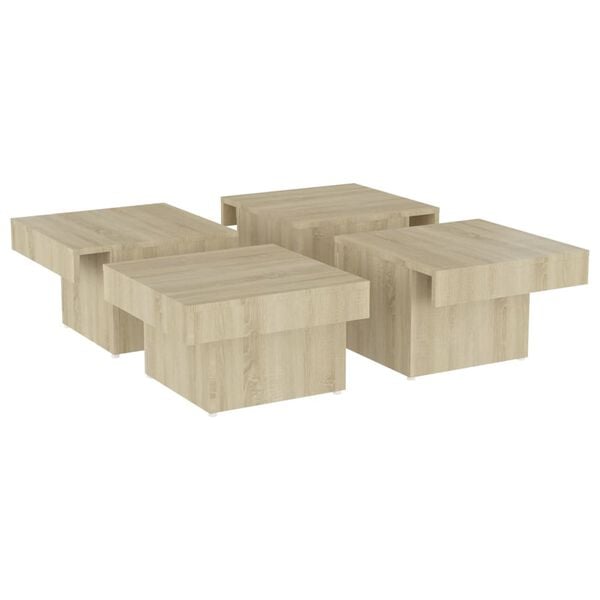 vidaXL Coffee Table Sonoma oak Engineered wood Modern Coffee Table