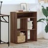 vidaXL Book Cabinet Brown oak Engineered wood Medium Book Cabinet