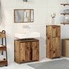 vidaXL Bathroom Furniture Set Old Wood Engineered Wood, Glass Standard