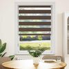 vidaXL Zebra blind 39.7x68.9" Fabric Width 38.1 " coffee