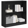 vidaXL Bookshelf Black Oak 31.50 x 9.45 x 29.92 in Engineered Wood