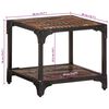 vidaXL Coffee Table Mixed Color Solid Reclaimed Wood Compact Rustic