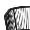 vidaXL Garden Chair. Garden Chairs Set of 2 Black
