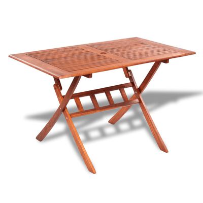 vidaXL Patio Table 47.2"x27.5"x29.5" Solid Acacia Wood