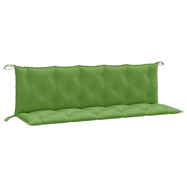 vidaXL Garden Bench Cushion Melange green 100% polyester 70.9 x 19.7 in