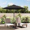 vidaXL Garden Parasol Anthracite Polyester, Steel 118.1 in Diameter