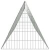 vidaXL Rabbit Cage Silver 650 x 55 x 55 cm Galvanised Steel