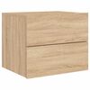 vidaXL Wall-mounted Bedside Cabinet Set of 2 Sonoma oak Engineered wood
