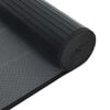 vidaXL Rug Black Bamboo, Polypropylene Large Water-resistant materials