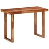 vidaXL Dining Table Honey Solid acacia wood Medium Durable