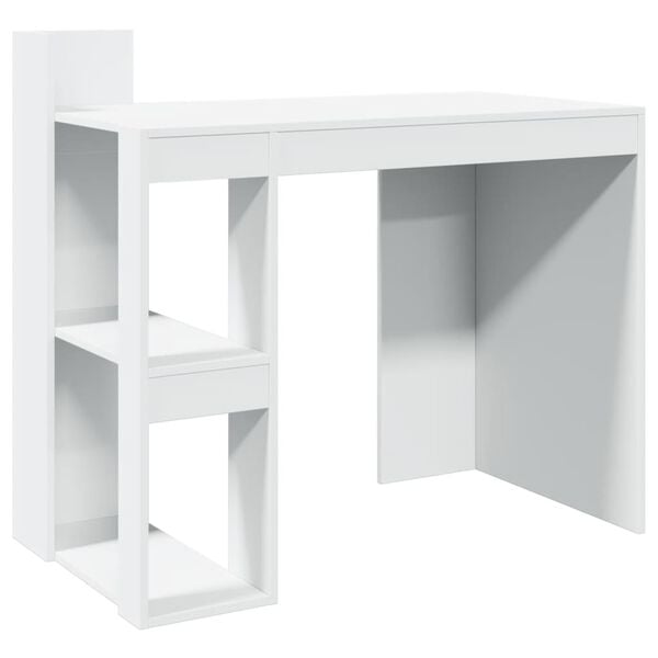 vidaXL Office Desk White Engineered wood Compact Office Desk