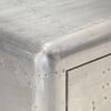 vidaXL Aviator Sideboard Silver Metal Medium Aviator Sideboard
