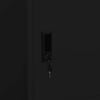 vidaXL Wardrobe Black Steel 31.5x19.7x70.9 in Wardrobe Rectangular