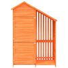 vidaXL Garden Tool Shed Brown Solid pine wood, Plywood Medium