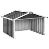 vidaXL Garden Shed Anthracite Galvanized steel Medium Durable