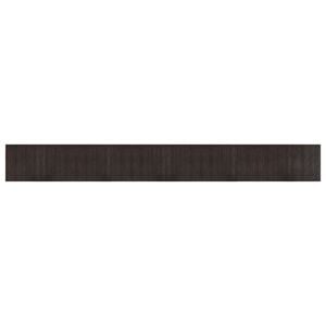 vidaXL Rug Dark Brown Bamboo, Polypropylene 23.6 x 196.9 in Non-slip