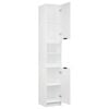 vidaXL Bathroom Cabinet White Engineered Wood Tall Bathroom Cabinet
