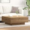 vidaXL Coffee Table Artisan Oak 31.50 x 31.50 x 12.20 in