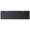 vidaXL Floating Shelf Set of 2 Black Tempered safety glass, Zinc alloy