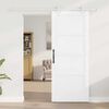 vidaXL Sliding Door White 32.68 x 79.53 in Solid Pine Wood