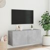 vidaXL TV Cabinet Concrete Grey Engineered Wood