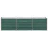 vidaXL Raised Bed Green Galvanized steel Large Raised Bed Rectangular
