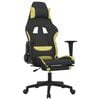 vidaXL Gaming Chair Black and light green
