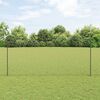 vidaXL Fence with Post Grey 4.59 x 82.02 ft Steel