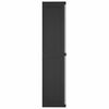 vidaXL Outdoor Storage Cabinet Gray and Black 100% Polypropylene Large