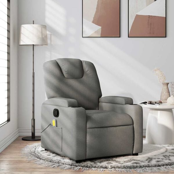 vidaXL Massage Recliner Chair Dark grey