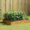 vidaXL Garden Raised Bed Rusty Corten steel Decorative Inlays