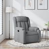 vidaXL Recliner Chair Light Grey Fabric (100% polyester), metal, plywood