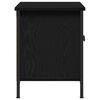 vidaXL TV Cabinet Black Oak 39.37 x 13.78 x 17.72 in Engineered Wood